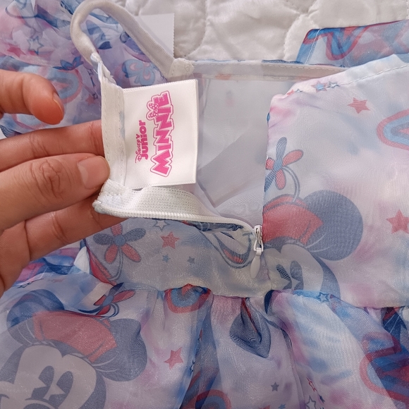 minnie mouse dress, blue with white, princess style, for 1 year - Picture 2 of 5